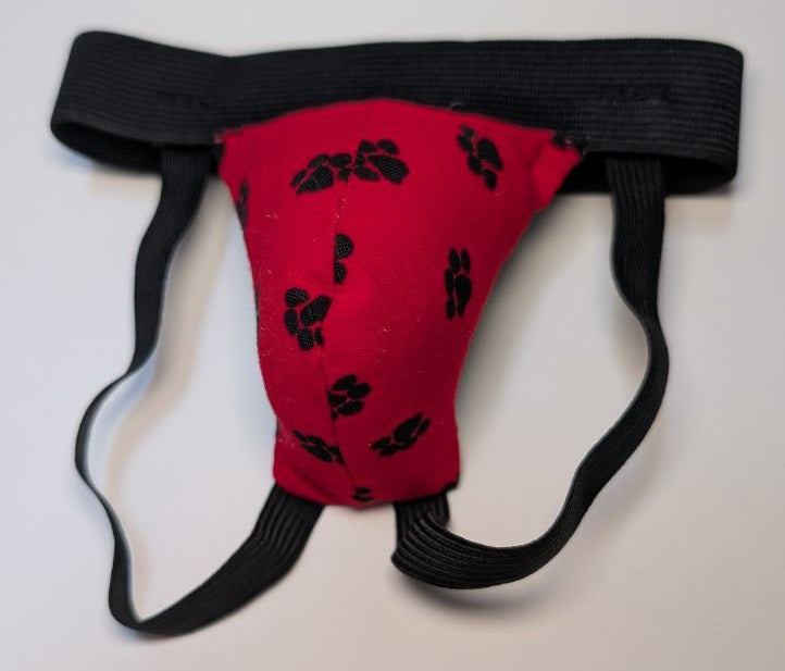 Squeaky Jock - Black and Red Paw image 0