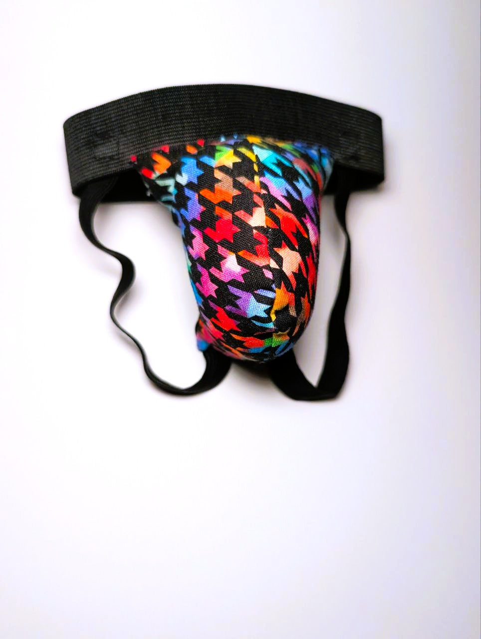 Squeaky Jock - Rainbow Houndstooth image 1